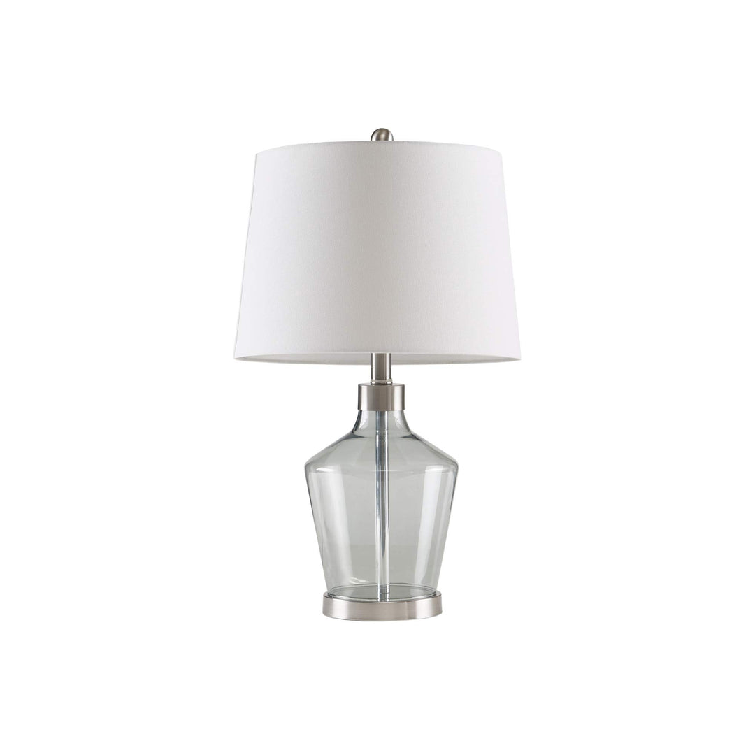 510 Design Harmony Table Lamp Set of 2 Modern Design Grey Tinted Glass Body with - Diamond Home USA
