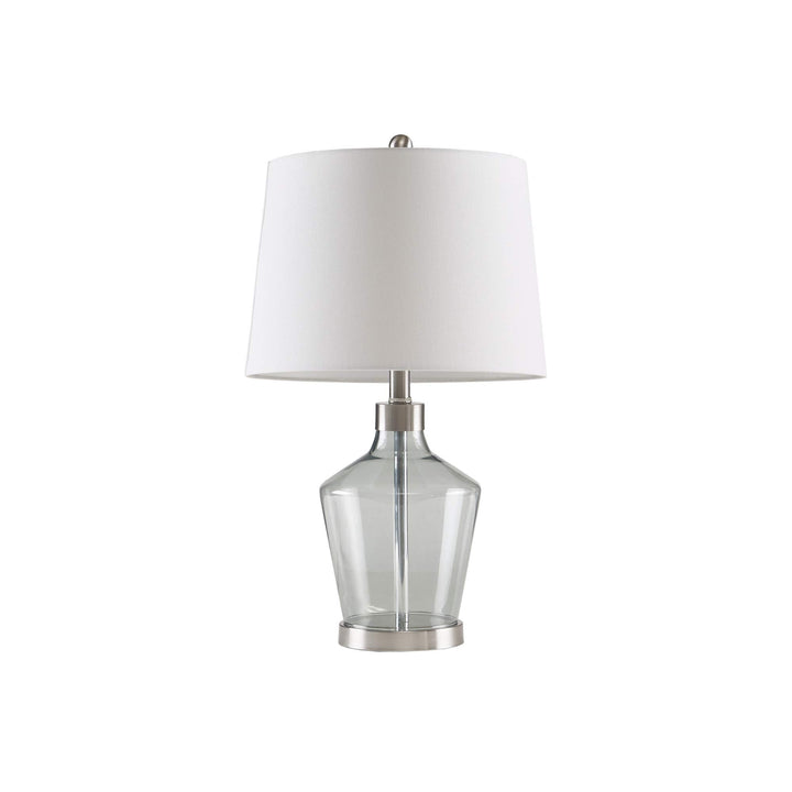 510 Design Harmony Table Lamp Set of 2 Modern Design Grey Tinted Glass Body with - Diamond Home USA