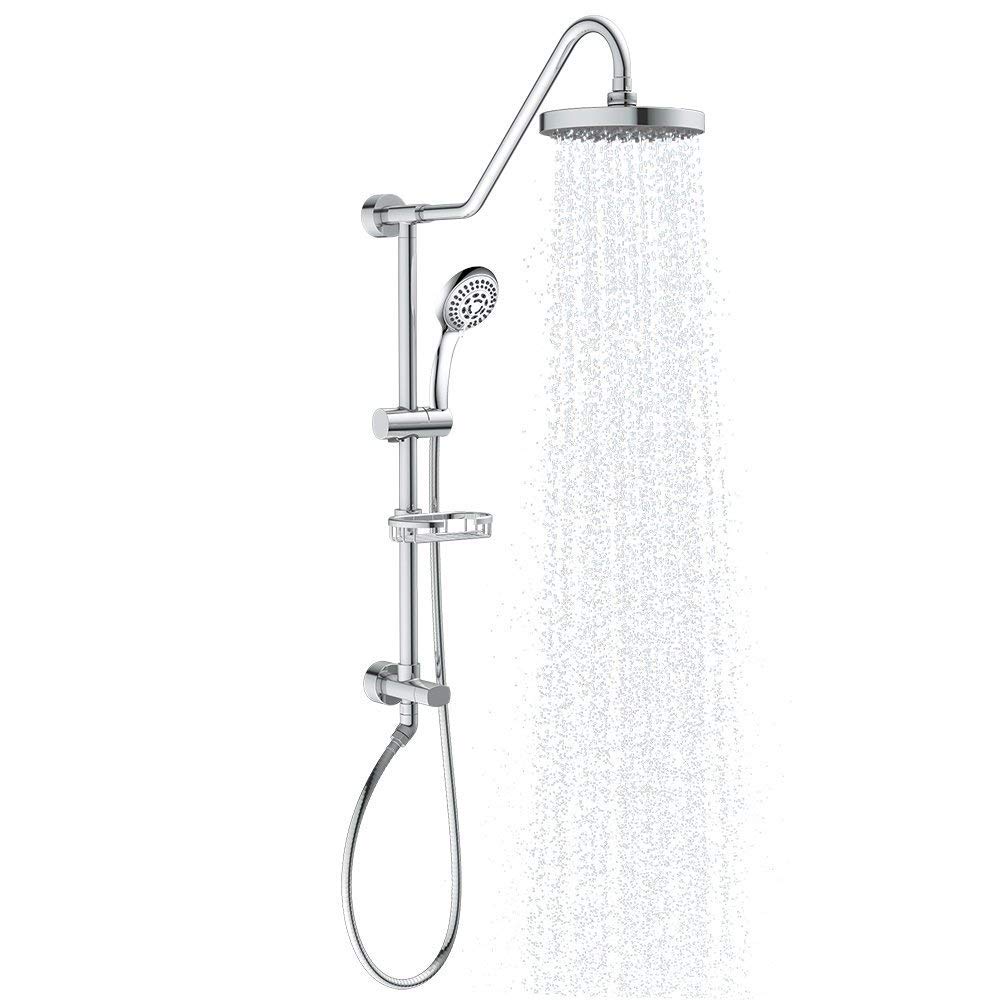 PULSE ShowerSpas 1011-CH-1.8GPM Kauai III Shower System with 8" Rain - Diamond Home USA