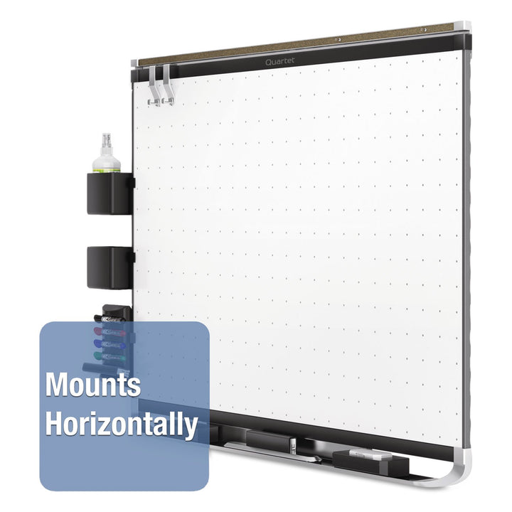 Quartet TEM544B Prestige 2 Magnetic Total Erase Whiteboard 48 x 36 Black Frame - Diamond Home USA