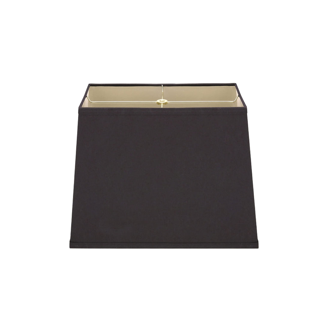 Rectangle Hardback Shaped Spider Construction Lamp Shade In Black 5" + 10") X - Diamond Home USA