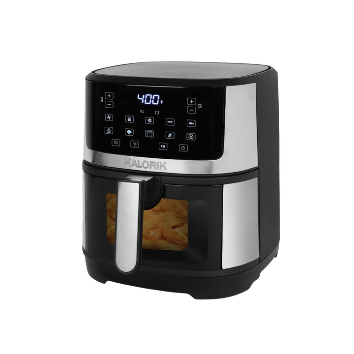5 Quart Touchscreen Air Fryer with Window Stainless Steel