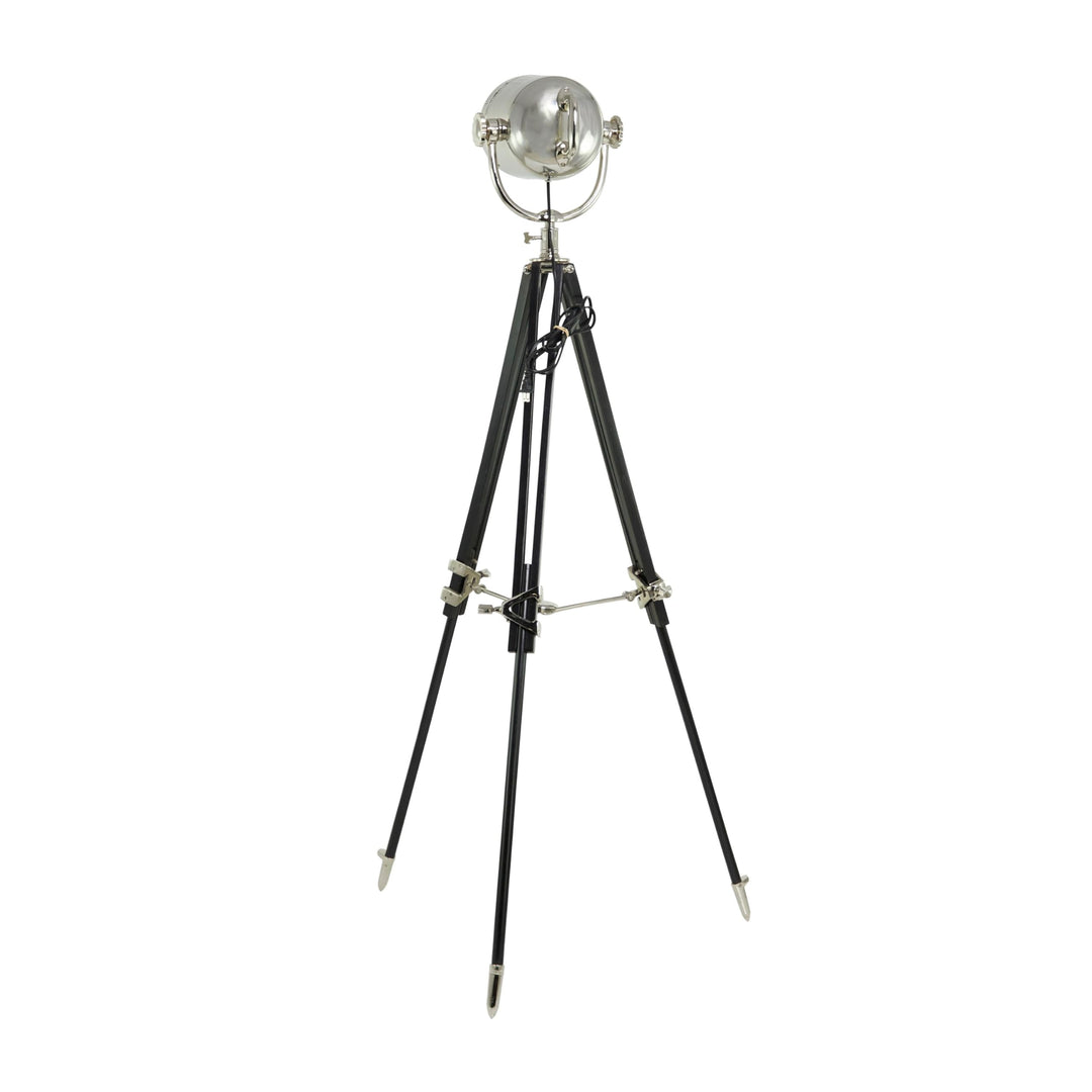 Studio 67-inch Large Director's Spot Light Tripod Floor Lamp Silver Industrial - Diamond Home USA