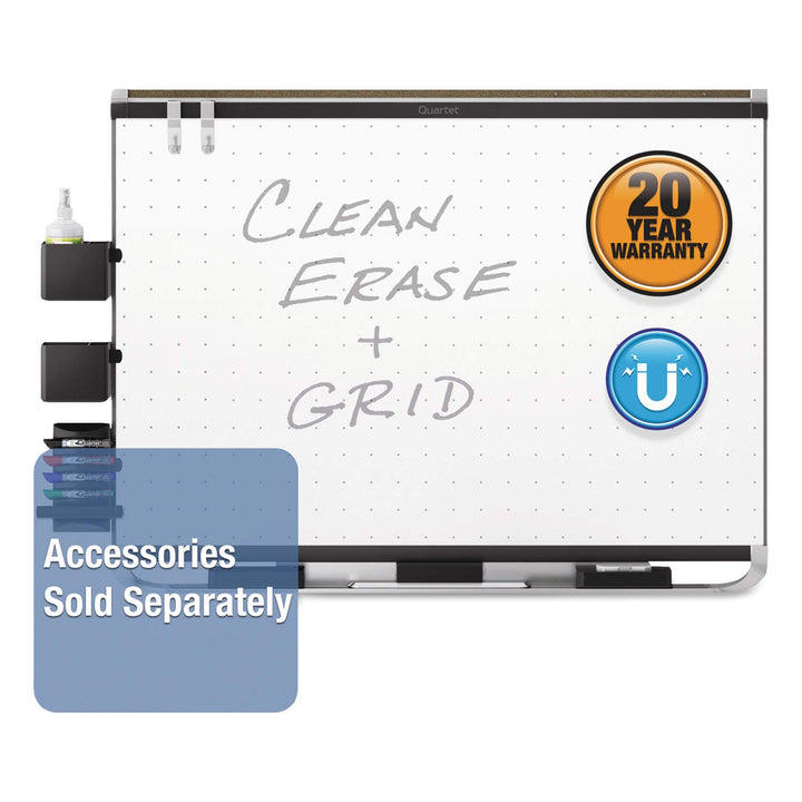Quartet TEM544B Prestige 2 Magnetic Total Erase Whiteboard 48 x 36 Black Frame - Diamond Home USA