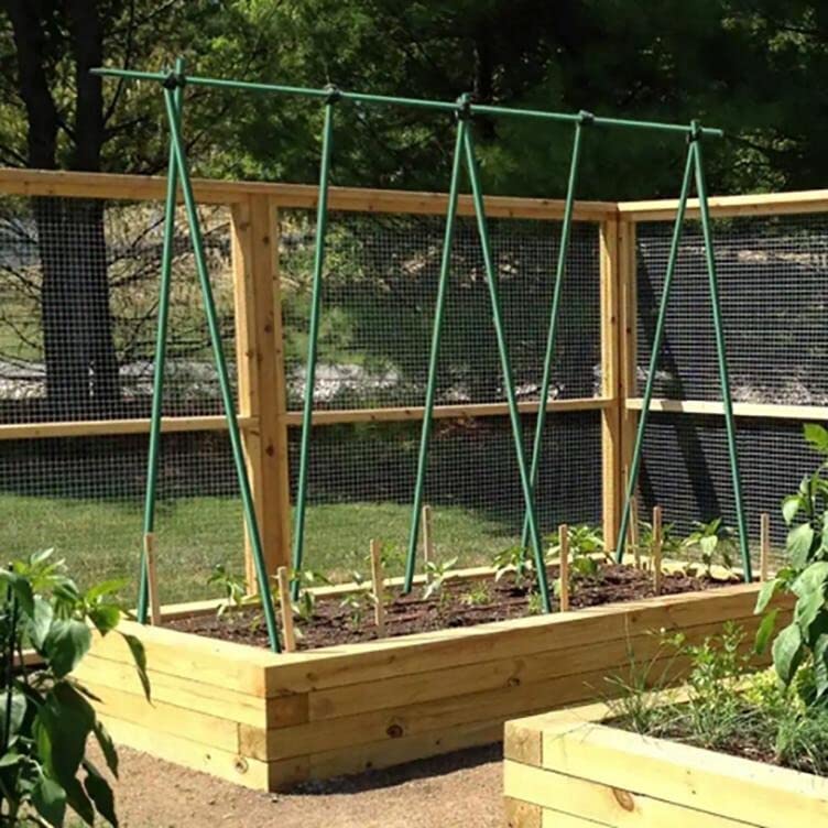 Plant Stakes Pack of 50 5/16 in.6 Ft.Dark Green 6ft - Diamond Home USA