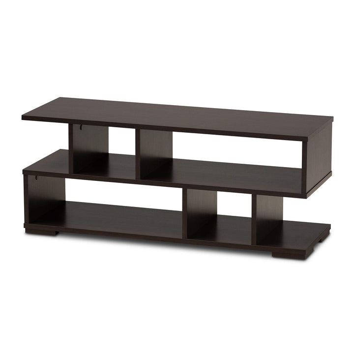 Tv Stand Brown Modern Contemporary Wood Espresso Finish - Diamond Home USA