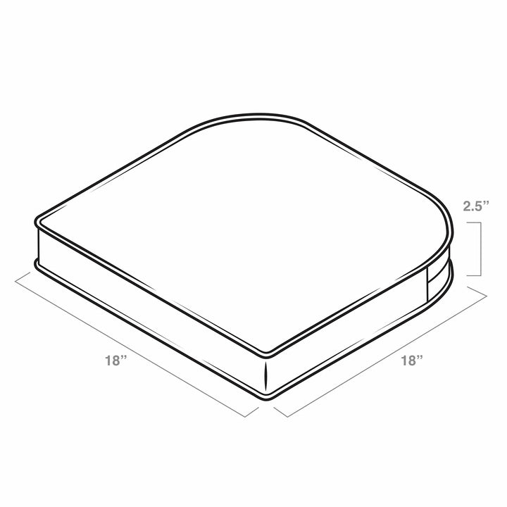 Arden Selections ProFoam Essentials Outdoor Seat Cushion Leala