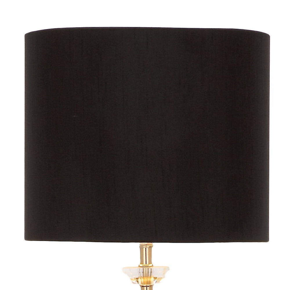 Urban Designs Lynette Crystal and Brass Buffet Console Table Lamp Black - Diamond Home USA