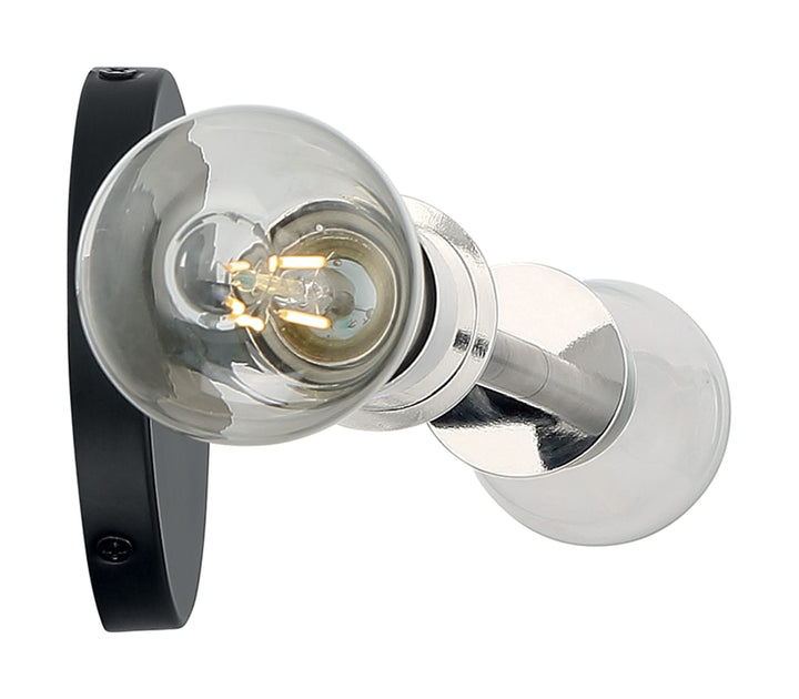 Nuvo Lighting 45923673276 Two Light Vanity 2Lt Black Finish with Brushed Brass - Diamond Home USA