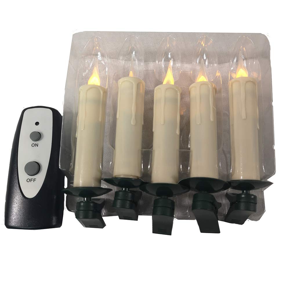 Kurt S. Adler Kurt Adler Battery-Operated 5 Warm White LED Light Candles - Diamond Home USA