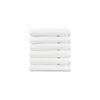 Linum Home Textiles 100% Turkish Cotton Denzi Washcloths Set of 6 White
