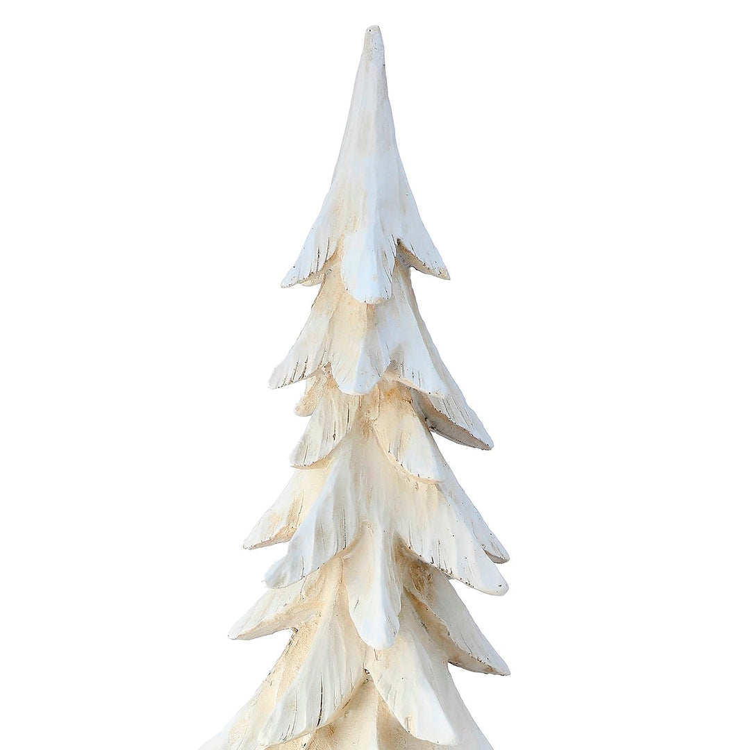 Regency International 18-25" Resin Winter Retreat Tree Set of 2 - Diamond Home USA