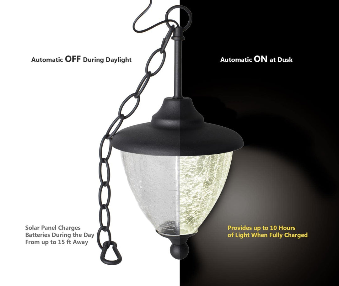 Classy Caps HL152 Eclipse Solar Hanging Chandelier for Gazebo Pergola & Porch - Diamond Home USA