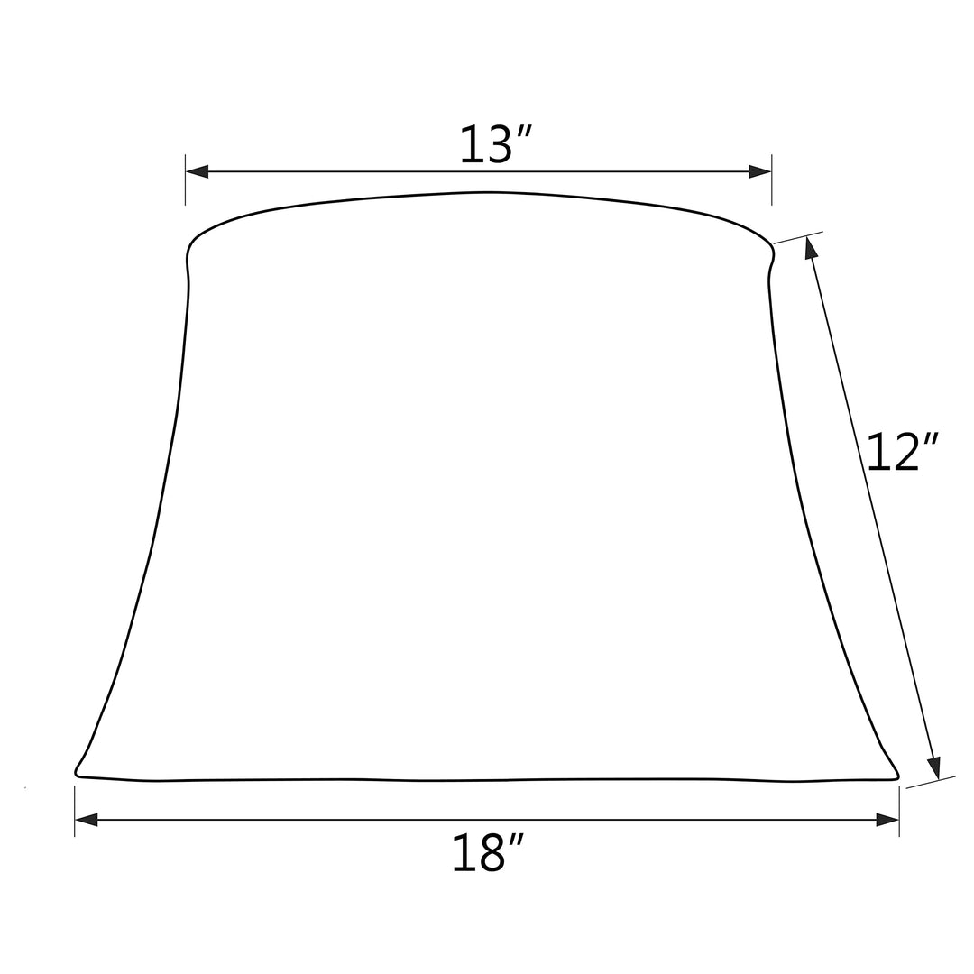 Aspen Creative 30121 Transitional ell Shape Spider Construction Lamp Shade in - Diamond Home USA