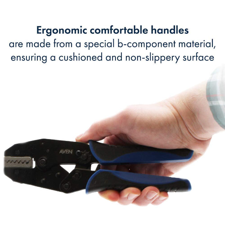 Aven 10178 12-22 AWG Crimping Tool for Wire Ferrules - Diamond Home USA