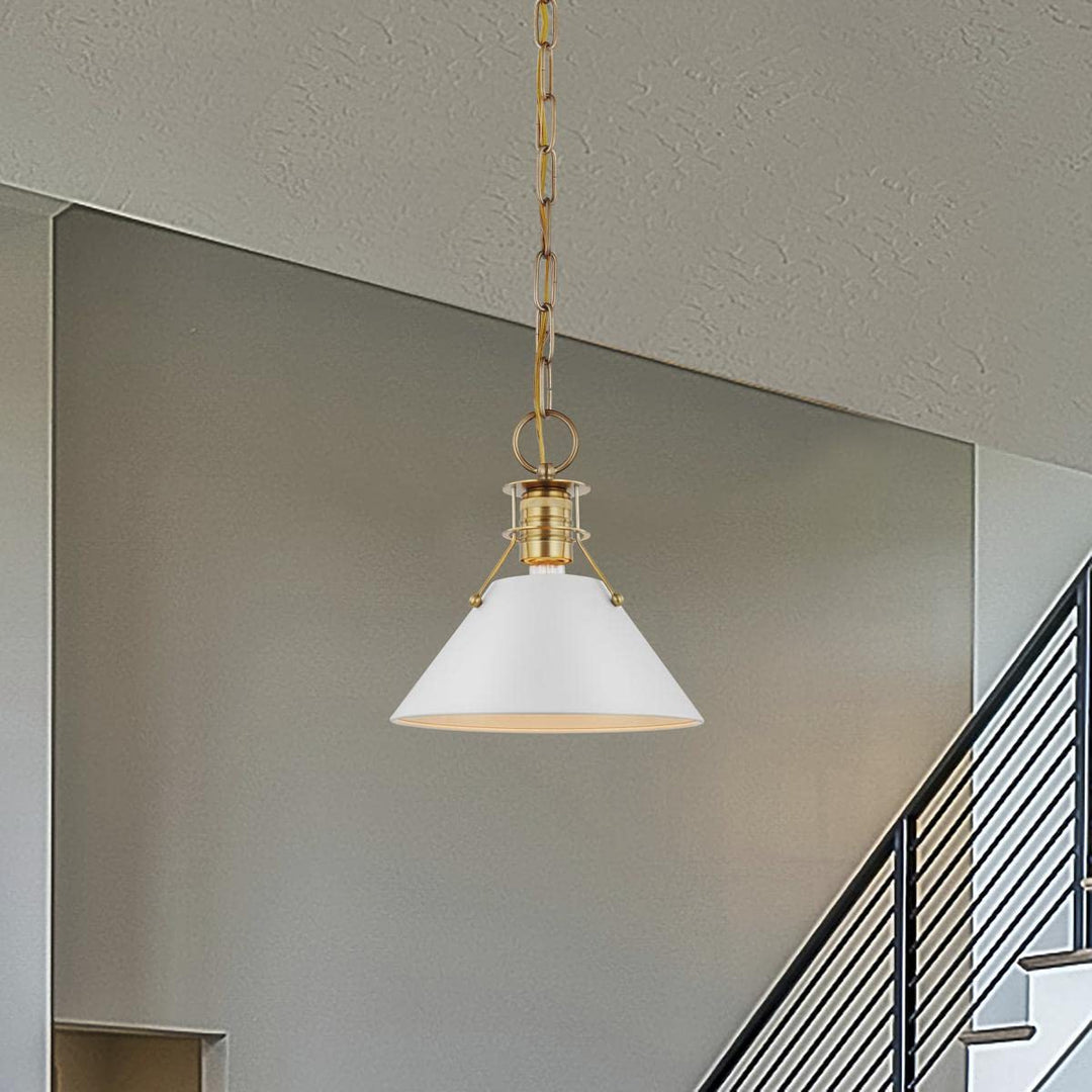 Nuvo Outpost - 1 Light Small Pendant in Mid-Century Modern Style-9.75 Inches - Diamond Home USA