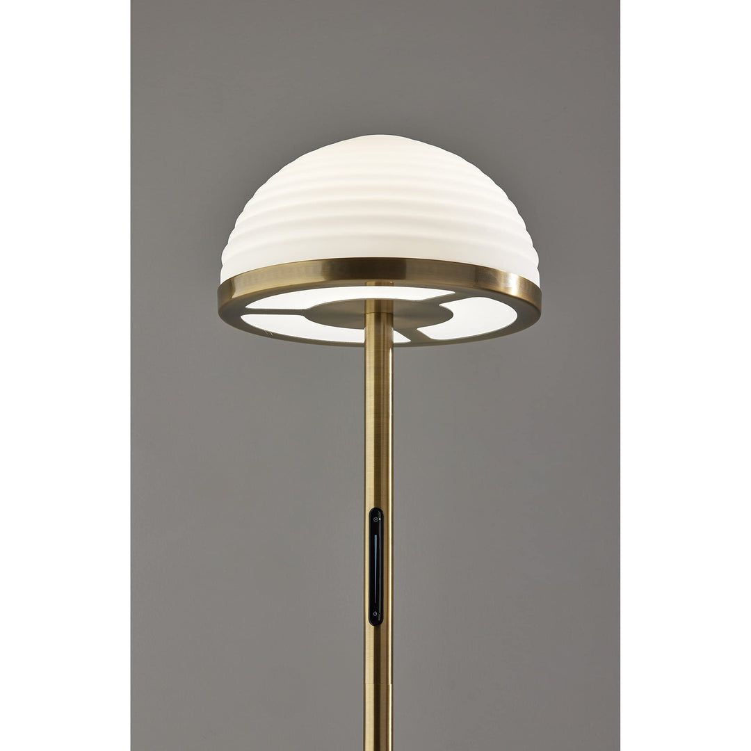 Led Floor Lamp W. Smart Switch rass ohemian Eclectic Glam Mid-Century Modern - Diamond Home USA