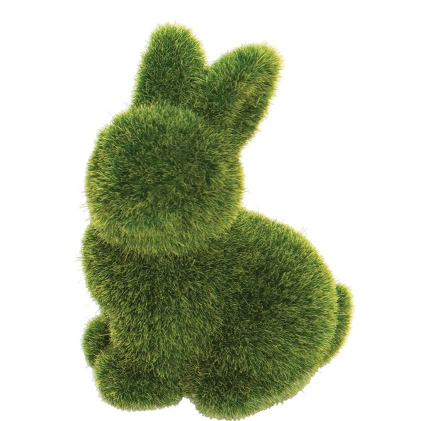 Moss Bunnies Figurine in Box Set of 12 6.1" X 4.1" 2.2" Multi Color Classic - Diamond Home USA
