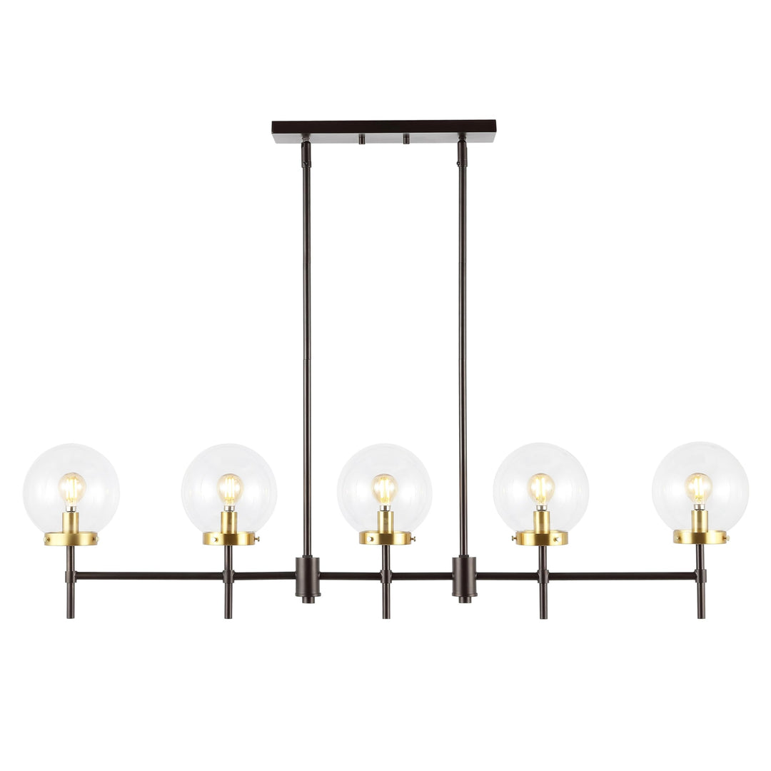 Home Lighting Collection 45" Modern Contemporary (5-Bulb) W X 6" D 43" H Brown - Diamond Home USA