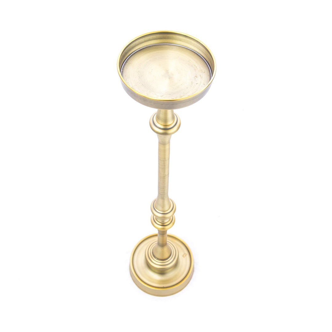 New Ridge Home Goods Dapper Glam 6in. Round Martini Set of 2 for Small Spaces