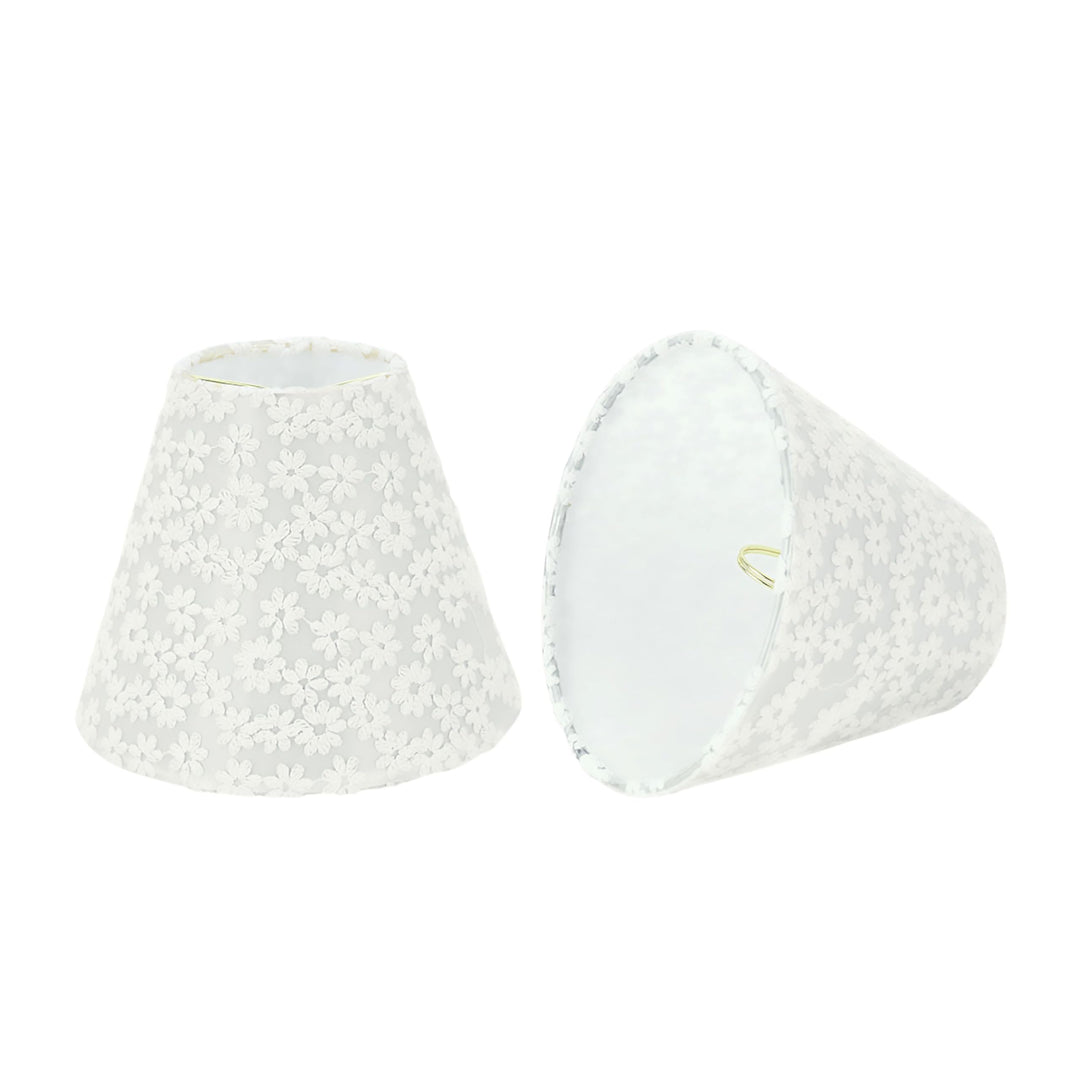 Aspen Creative 32113-2 Small Hardback Empire Shape Chandelier Clip-On Lamp Shade