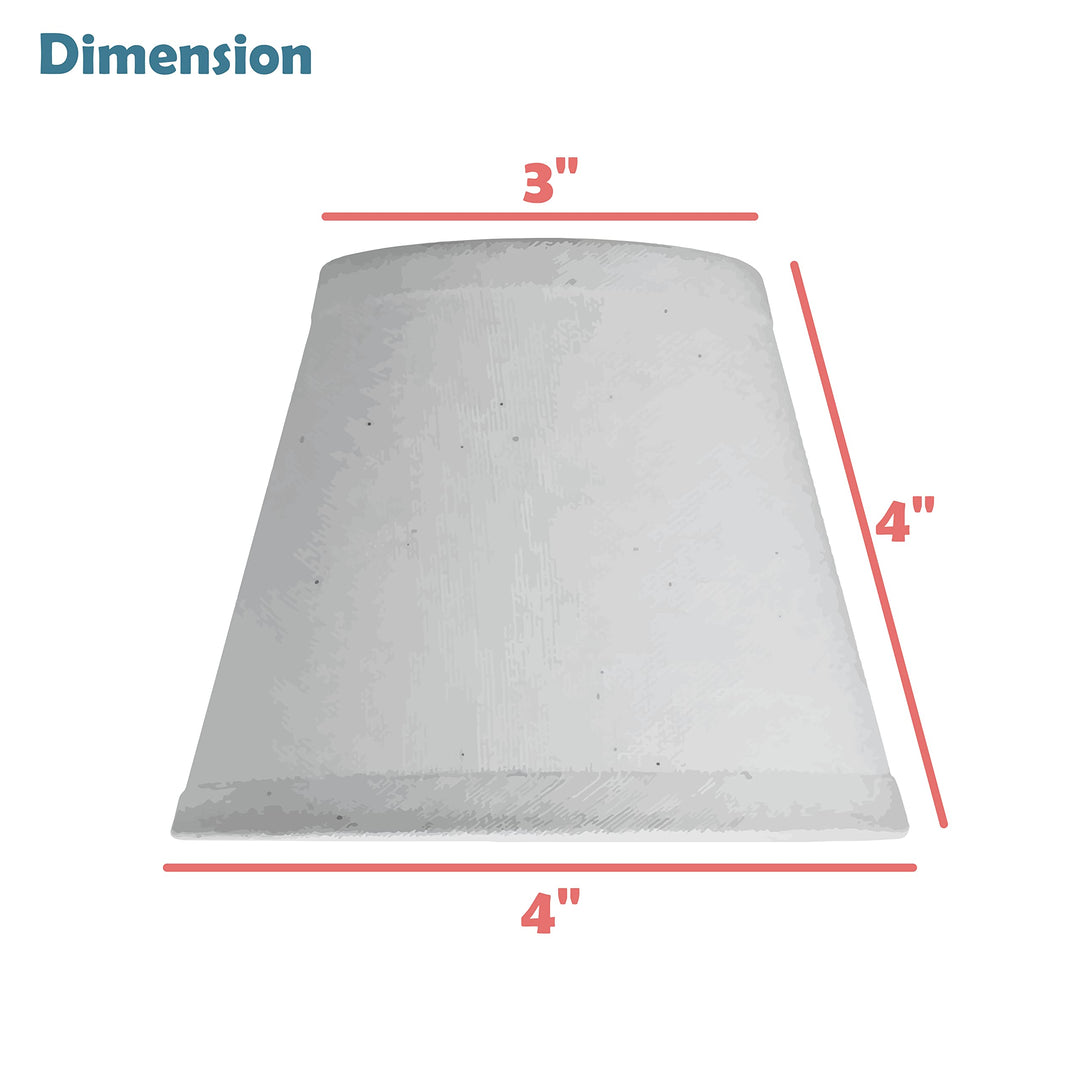 Aspen Creative 32047-2 Small Hardback Empire Shape Chandelier Clip-On Lamp Shade - Diamond Home USA