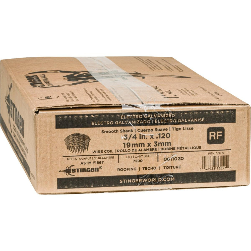 Grip Rite GRCR19GAL 3/4" by 15° Wire Collated Galvanized Coil Roofing Nail (7 - Diamond Home USA