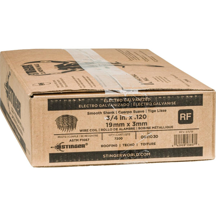 Grip Rite GRCR19GAL 3/4" by 15° Wire Collated Galvanized Coil Roofing Nail (7 - Diamond Home USA