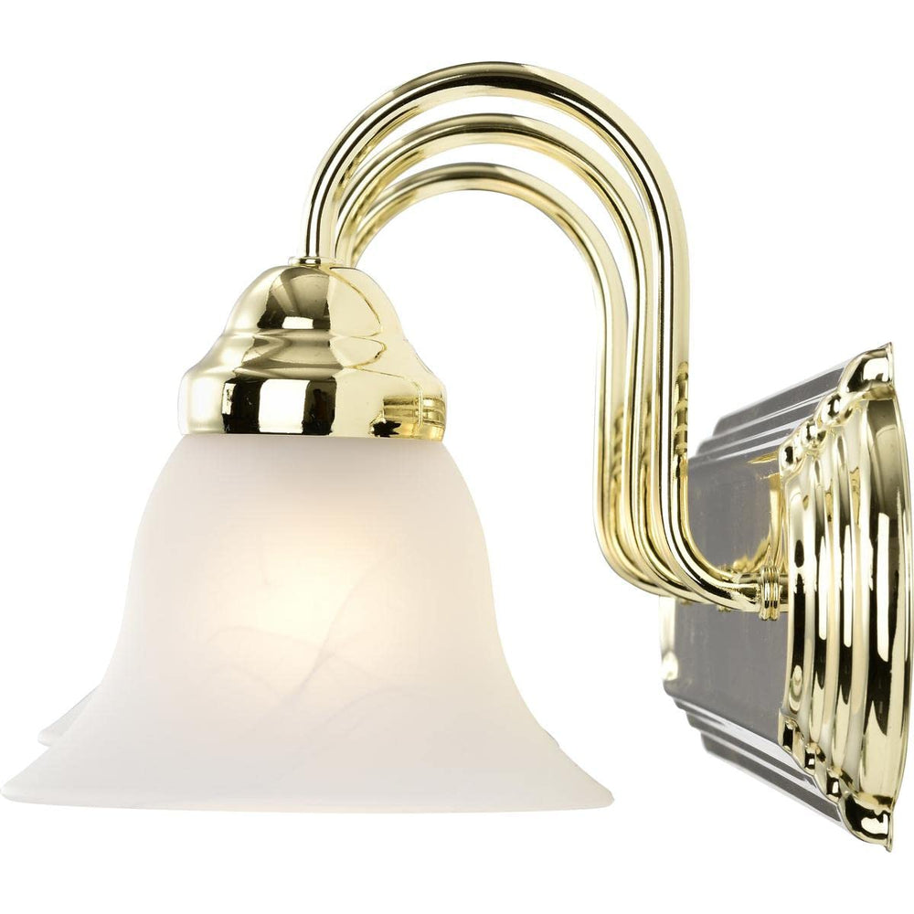 Nuvo 60/329 Ballerina Three Vanity Wall Light with Alabaster Glass Bell Shades - Diamond Home USA