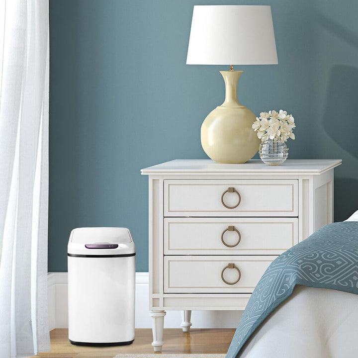 Hanover Home Hands-Free Metal Trash Can with Fingerprint-Resistant Finish - Diamond Home USA