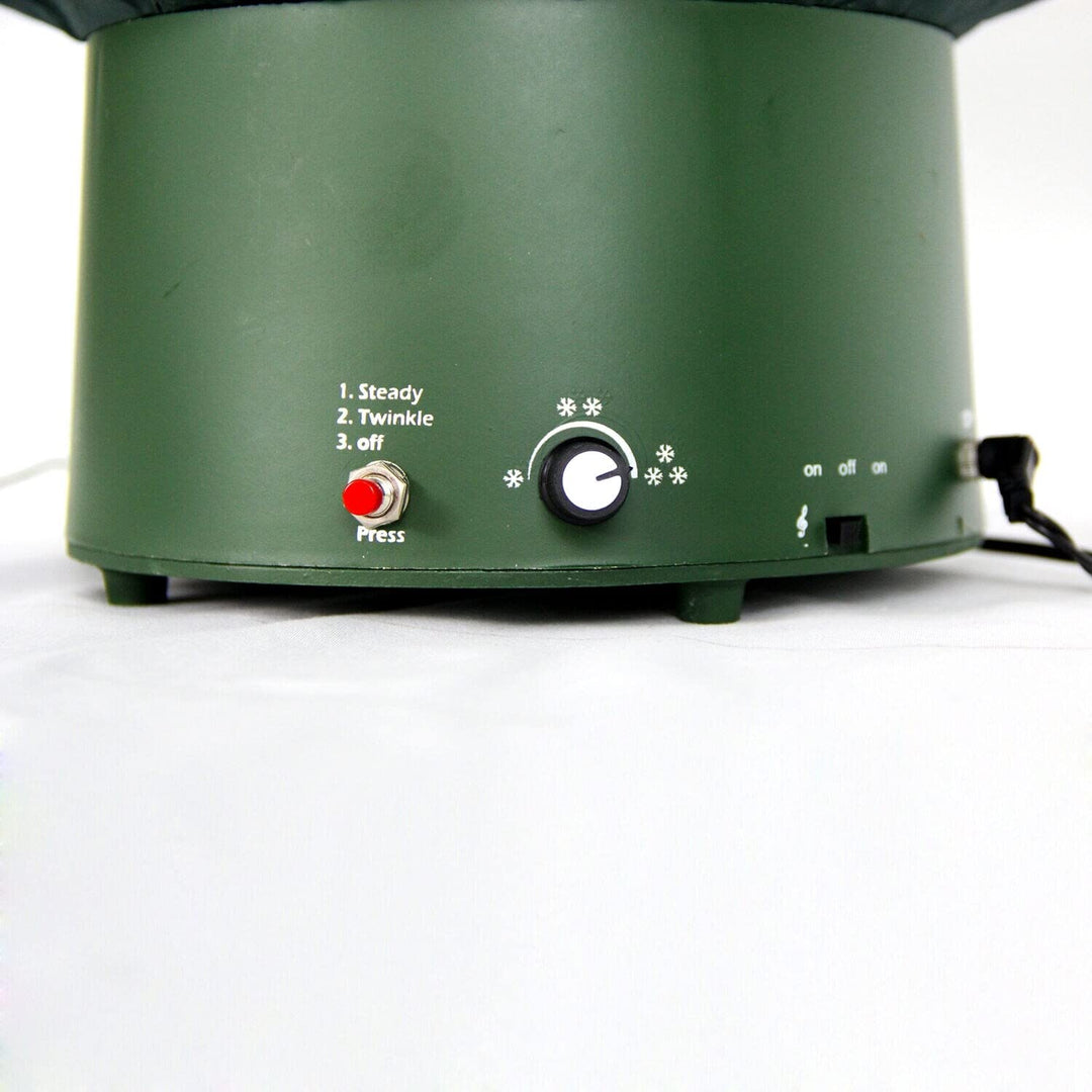 Christmas Time 29-in. Musical Snowy Indoor Holiday Green Tree with Red - Diamond Home USA