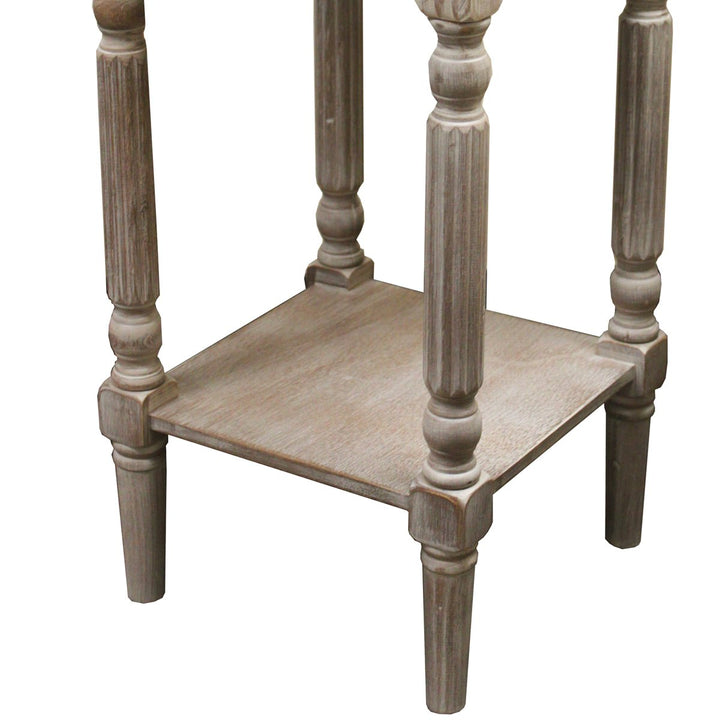 Urban Designs 7752369 Ella Rustic Weathered Wooden Night Stand Accent Table - Diamond Home USA