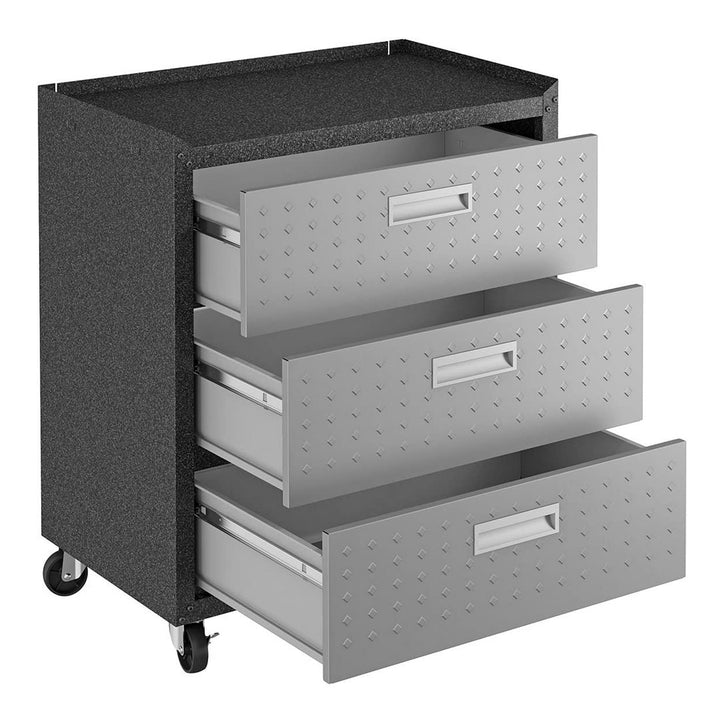 Manhattan Comfort Fortress 31.5" Mobile Garage Chest with Drawers - Diamond Home USA