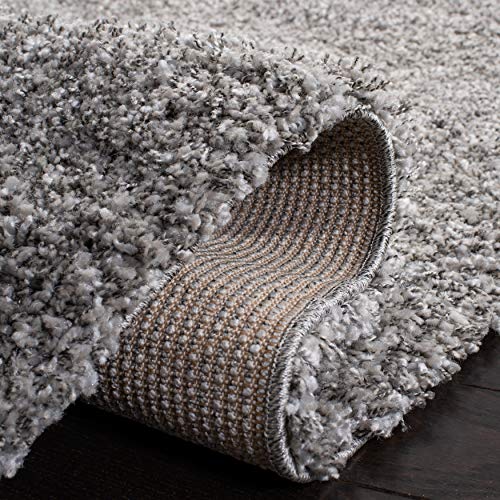 SAFAVIEH California Shag Collection Runner Rug - 2'3" x 13' Silver - Diamond Home USA