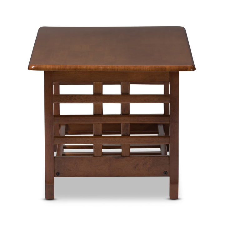 Baxton Studio Leda Mission Style Cherry Coffee Table - Diamond Home USA
