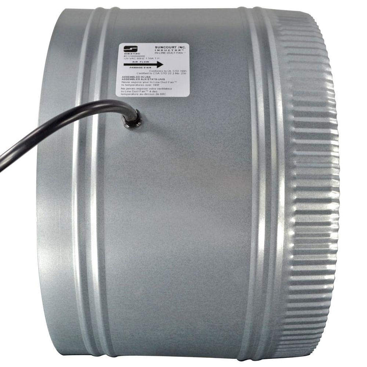 Inductor 12 in. Corded In-Line Duct Fan - Diamond Home USA