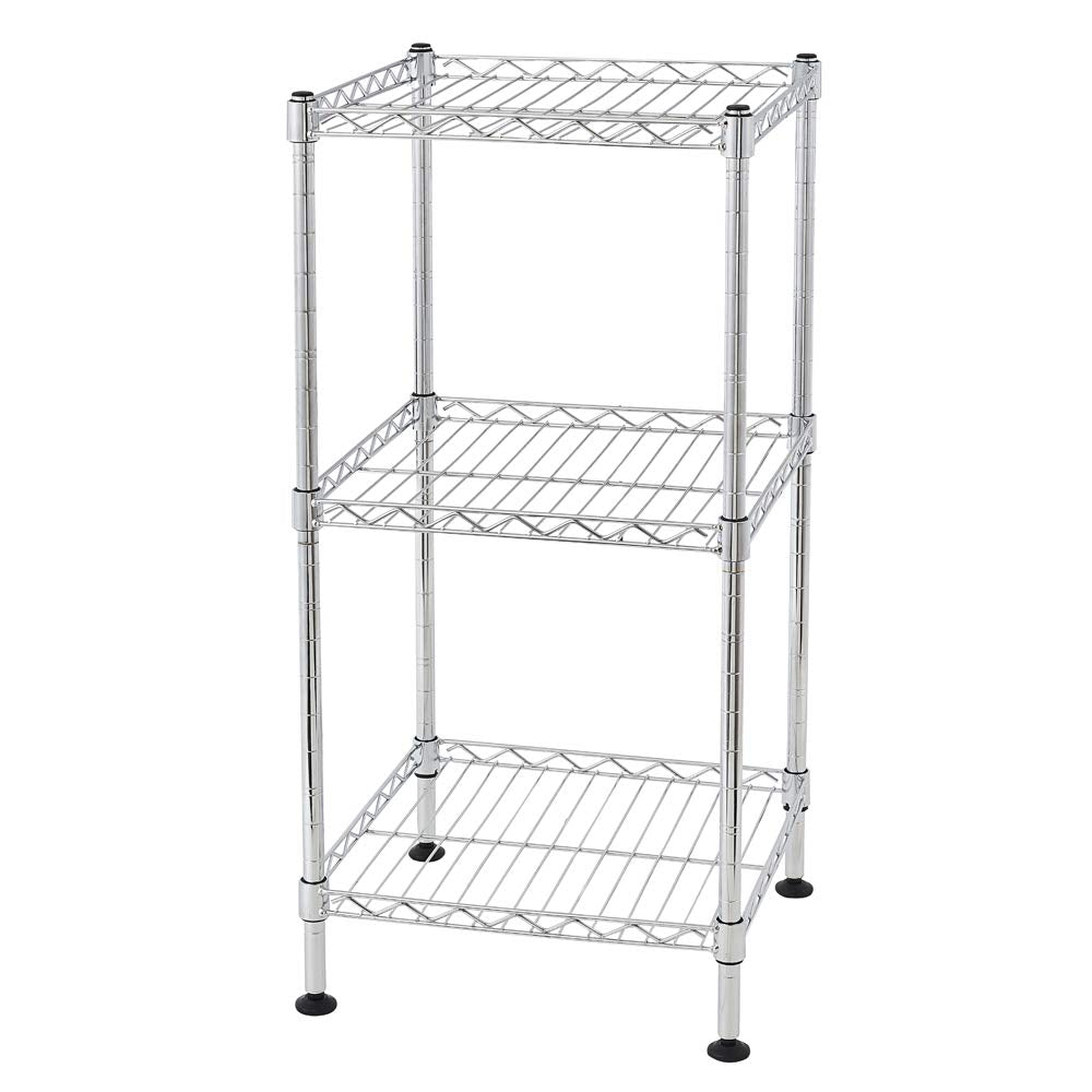 LIUHOUE 3-Tier Steel Wire Shelving Tower L30xw30xh60cm