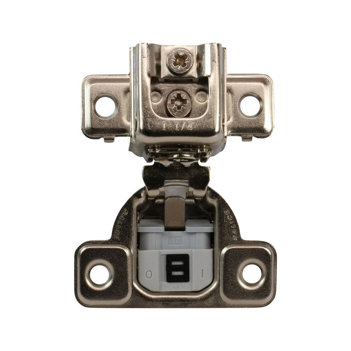 Salice Silver-Tone Metal 1.25-inch Overlay 106-degree Soft-Close Screw-on ace