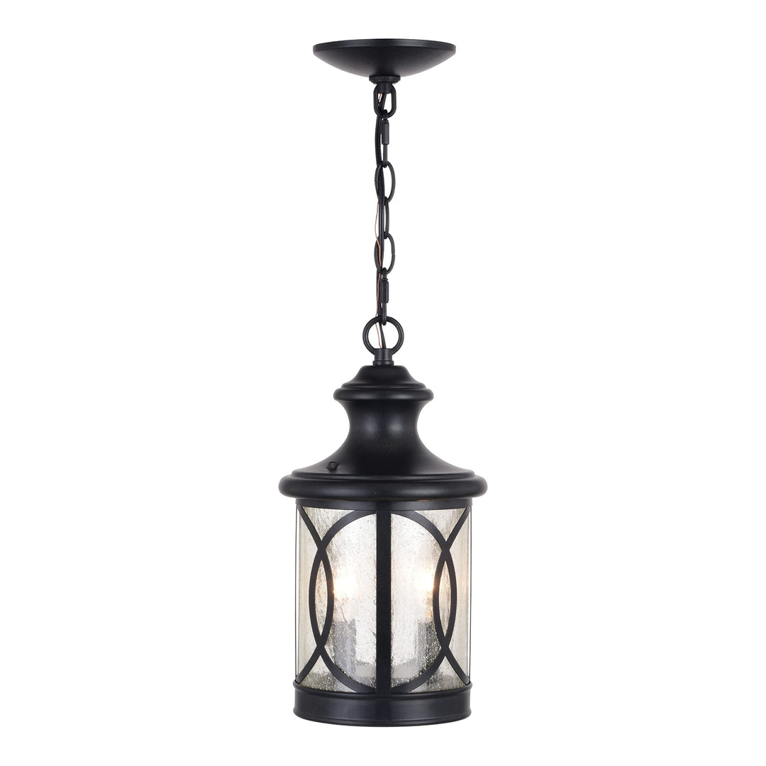Magnolia 2 Light Oil Rubbed Bronze Outdoor with Clear Cylinder Glass 7.5-in. W X