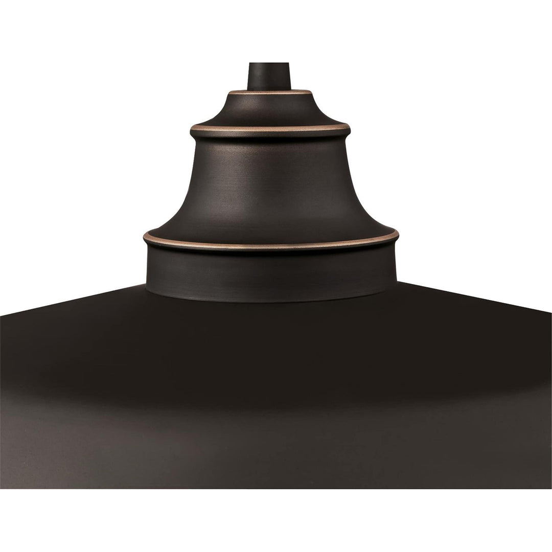 Iron Hill One-Light Indoor Pulley Oil Rubbed Bronze Finish with Highlights - Diamond Home USA