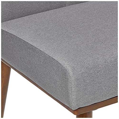 The Mezzanine Shoppe Playmate Upholstered Tufted Armless Loveseat 40.5" Gray Grey - Diamond Home USA