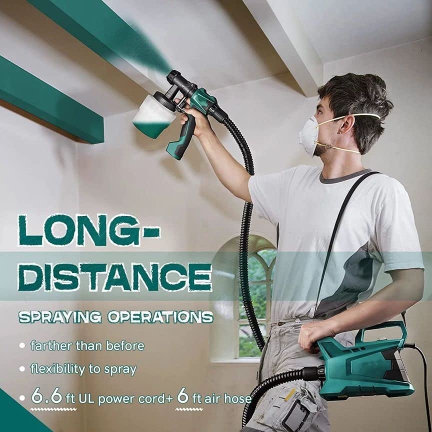 High Power Home Electric Paint Spray Gun Green Assembly Hardware - Diamond Home USA