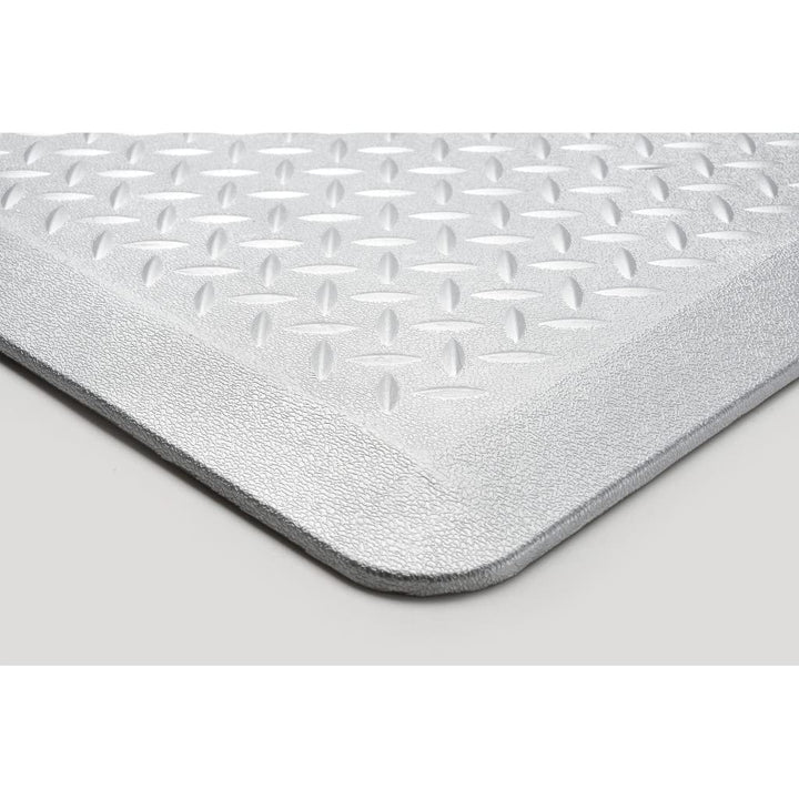 Anti-Fatigue Floor Mat Tread Plate Pattern 24"x36"x2/3 24"x36" Silver - Diamond Home USA