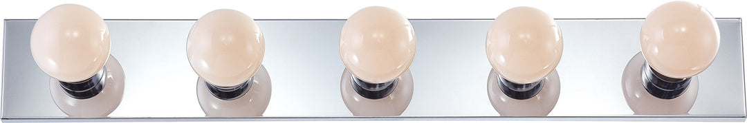 Nuvo SF77/196 Five Light Vanity 30 in Chrome