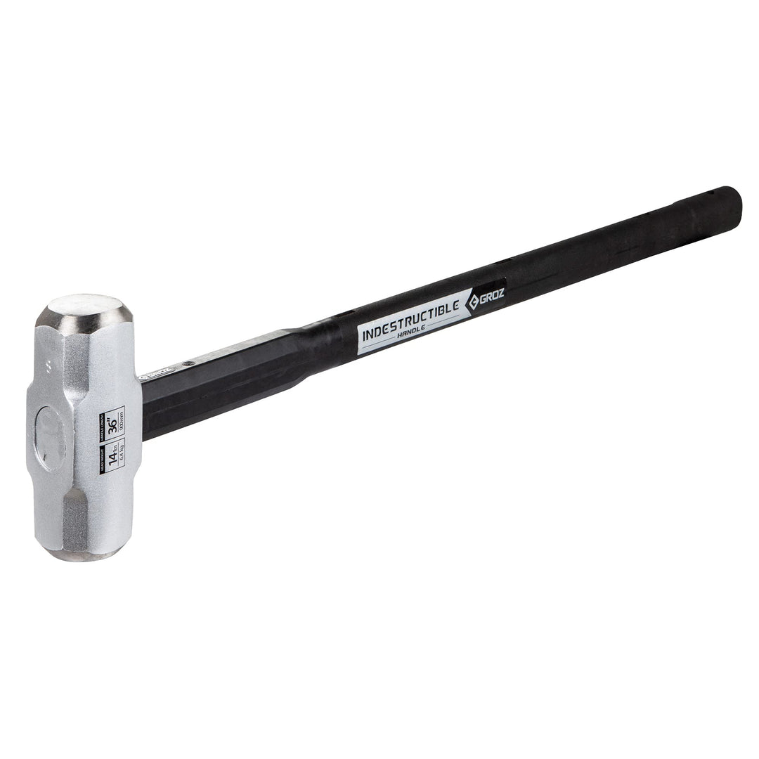 Groz 34565 36" Indestructible Sledge Hammer 14 lb Soft 30 HRC