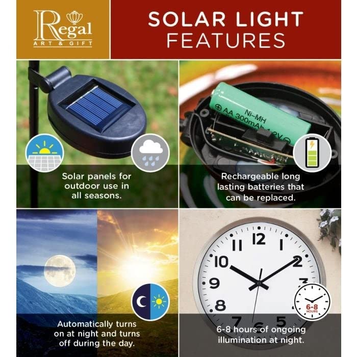 Rain Gauge Solar Stake Dragonfly Blue Metal - Diamond Home USA