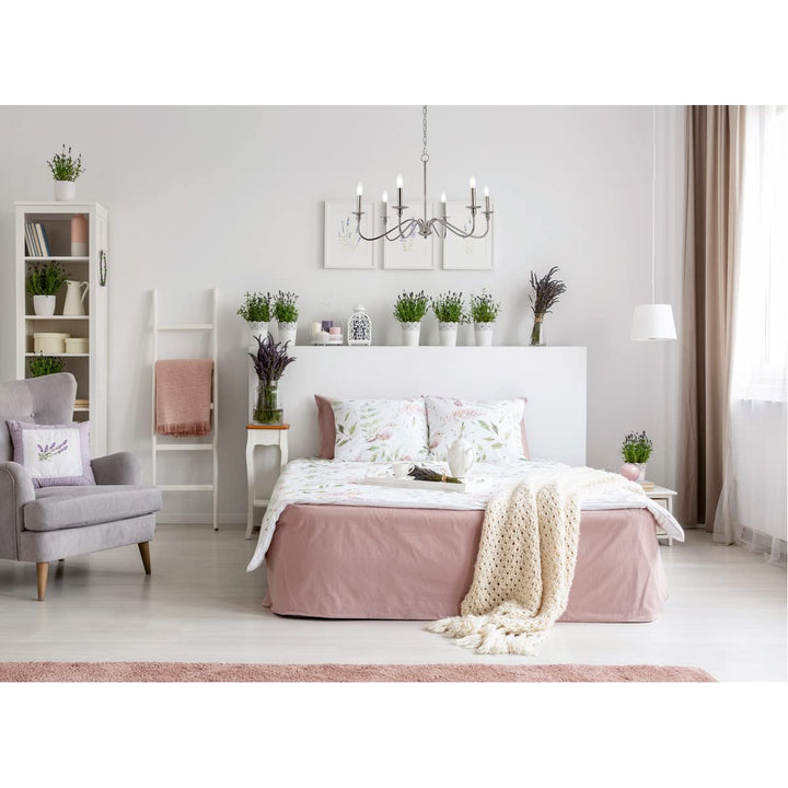 Elegant Furniture & Lighting Rohan Collection 6-Light Chandelier