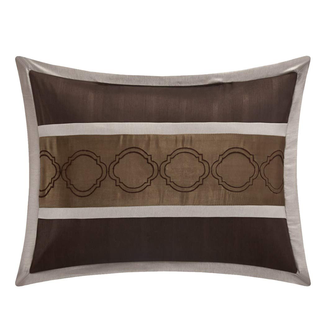 7 Piece n Color Geometric Comforter Cal California Set