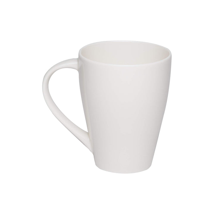 Whisper White Mug 14oz (Set Of 6) Solid Casual Modern Contemporary Round - Diamond Home USA
