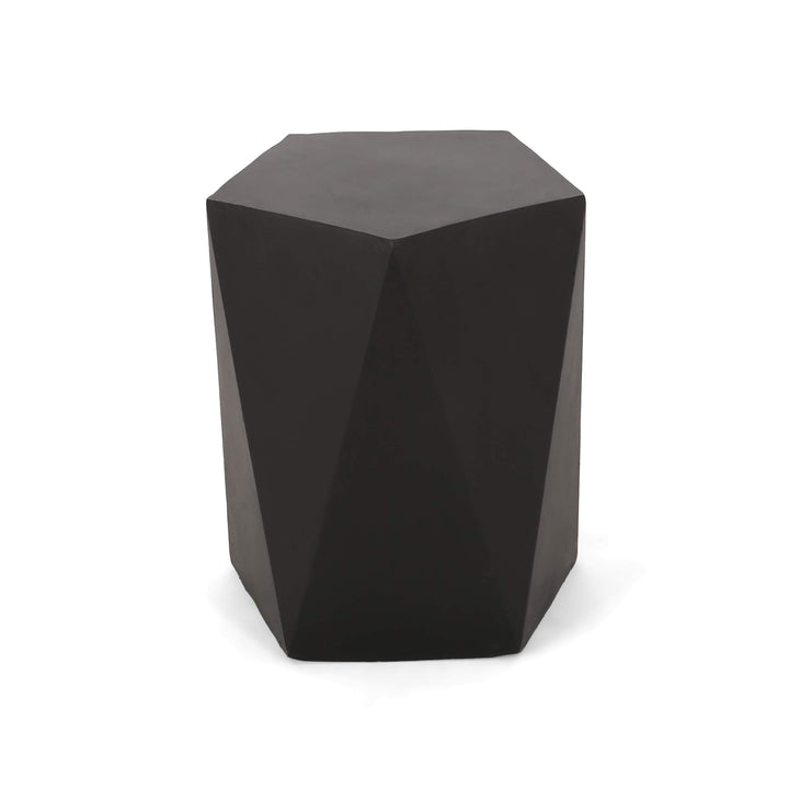Christopher Knight Home Daria Outdoor Side Table Matte Black